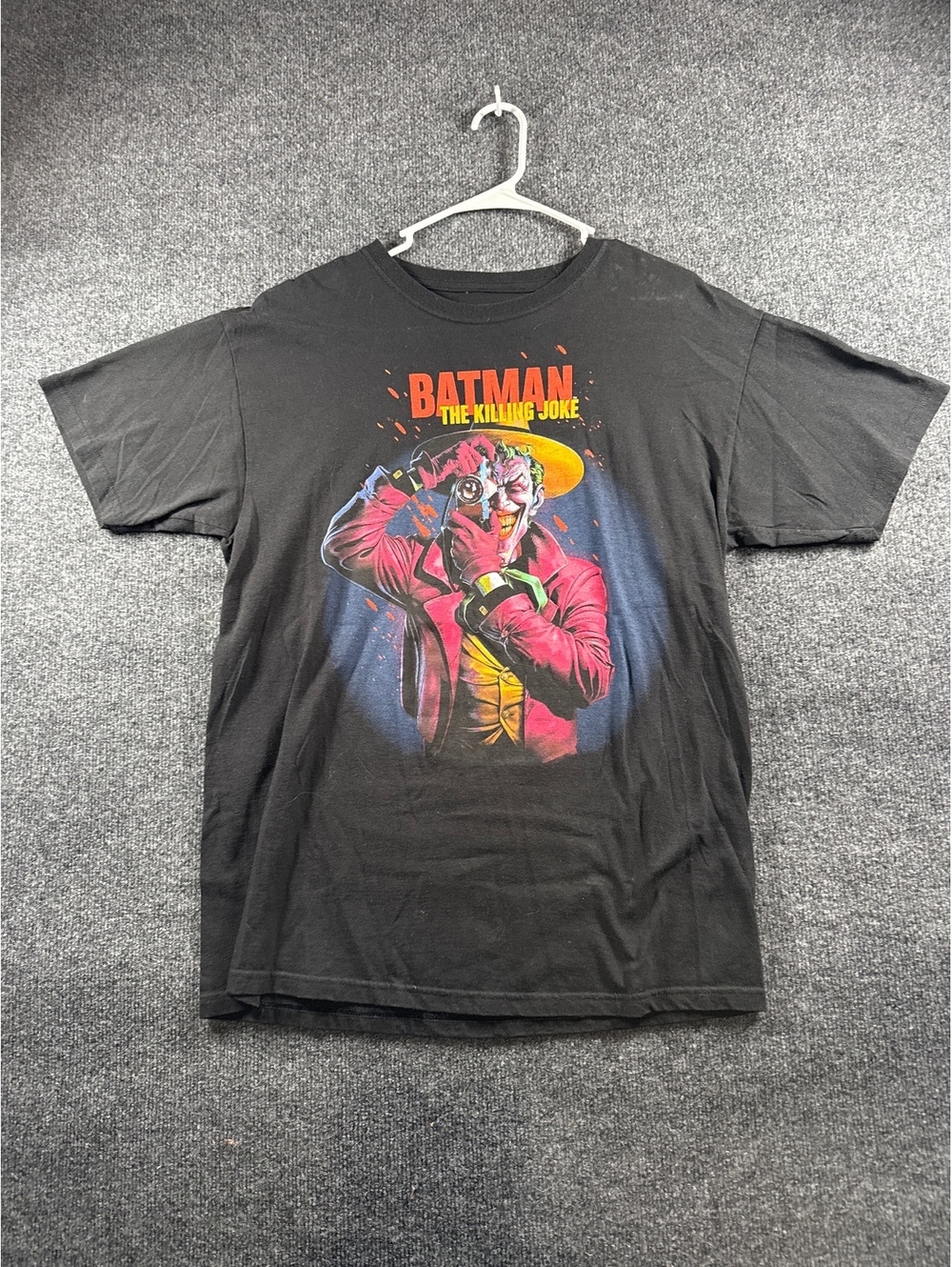 DC Comics Batman The Killing Joke Joker Graphic T Shirt Black Mens XL